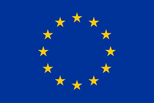EU emblem indicating alignment with EU Product Environmental Footprint methodology and the Digital Product Passport regulation